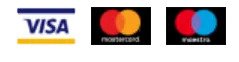 accepted cards, visa mastercard maestro